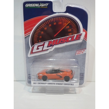 Greenlight 1:64 Chevrolet Corvette Stingray Convertible 2021 sebring orange